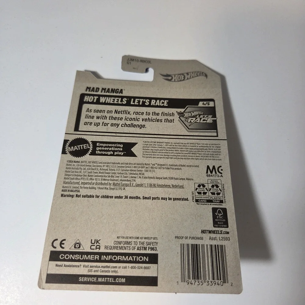 2026 Hot Wheels L Case Treasure Hunt Mad Manga